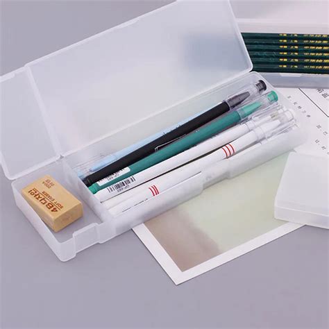 clear box pencil case